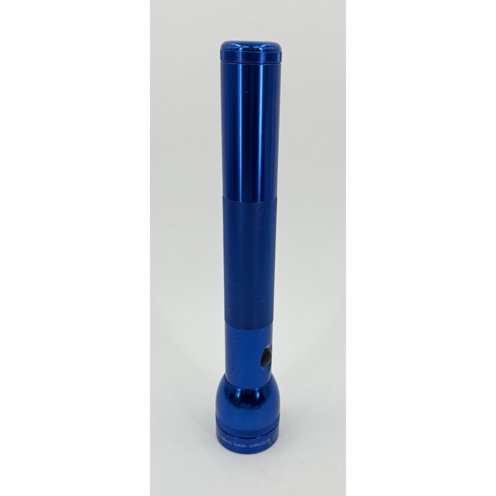 Maglite 3 D Cell Battery Incandescent Flashlight Blue Aircraft Grade Aluminum‎